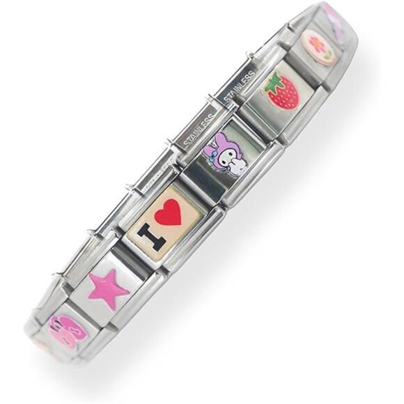 Full 18 Charm Italian Charm Bracelet - Picture 7 of 7